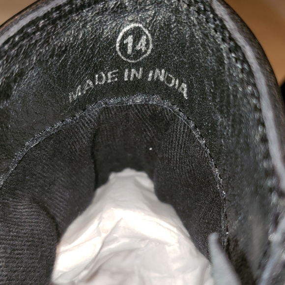 Thomas & Vine Slouchy Leather Boot NEW Men's 14 BLACK - Picture 13 of 16